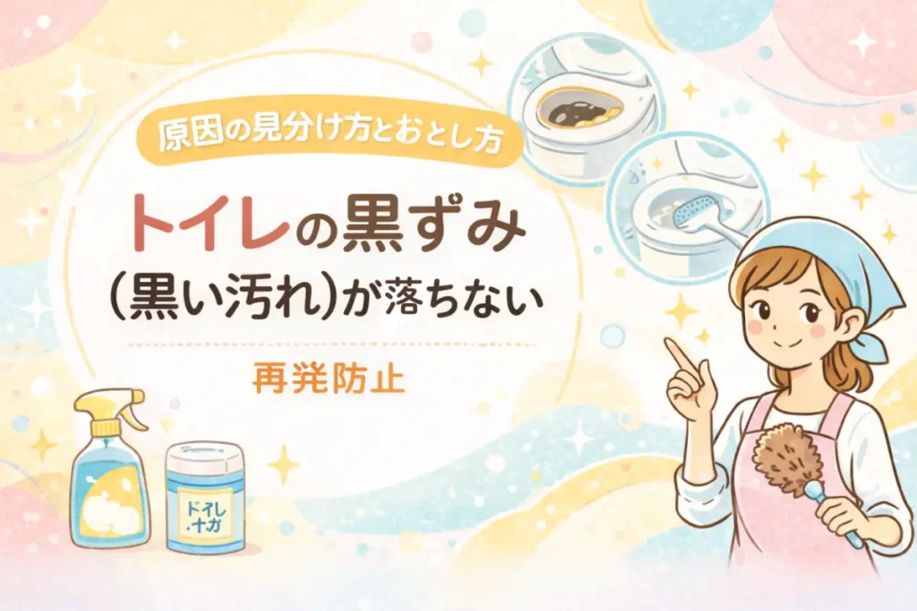 トイレの黒ずみが落ちない