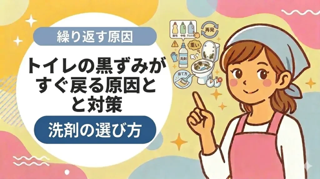 トイレの黒ずみがすぐ戻る原因と対策