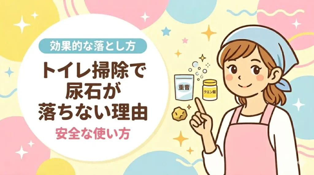 トイレ掃除で尿石が落ちない理由