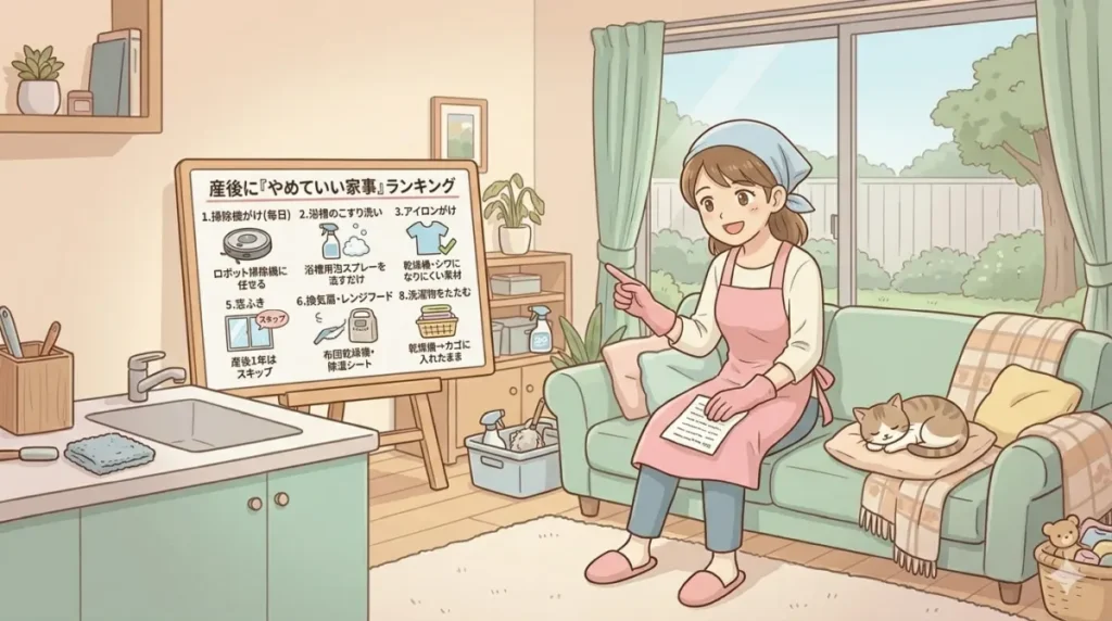 産後に「やめていい家事」ランキング