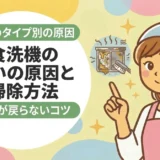 食洗機の臭いの原因と掃除方法