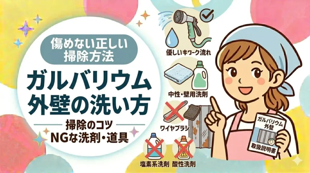 ガルバリウム外壁の洗い方
