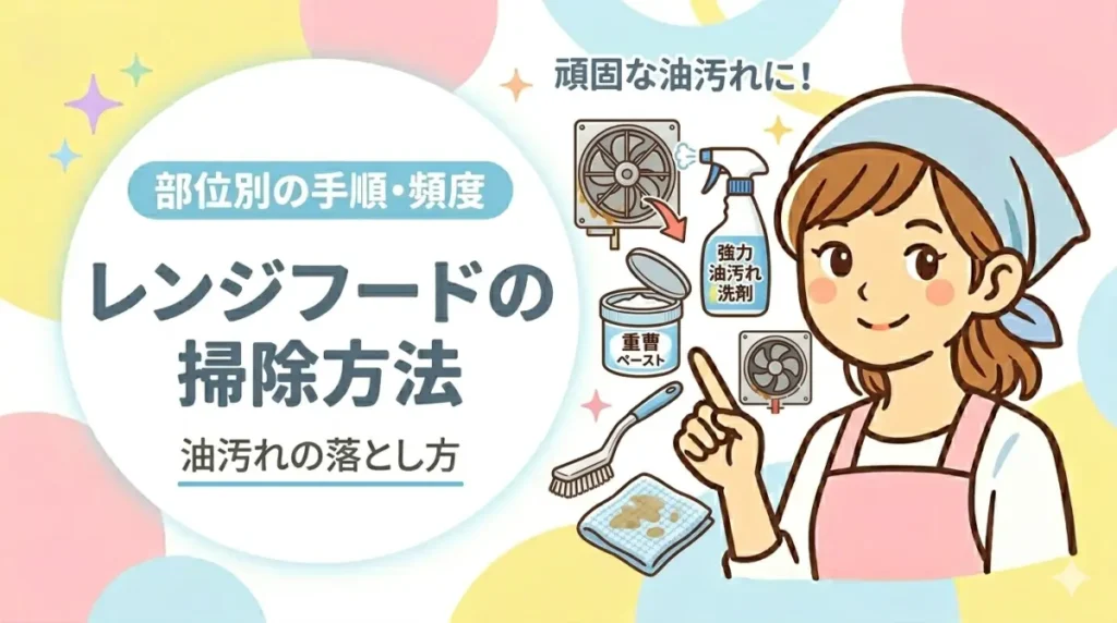 レンジフードの掃除方法